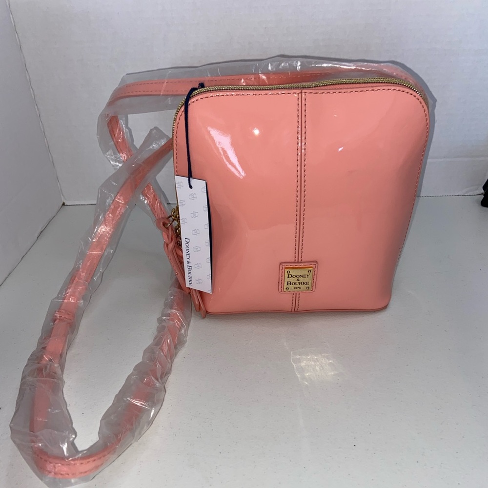 NWT Dooney &. Bourke Pink Trixie Patent Leather